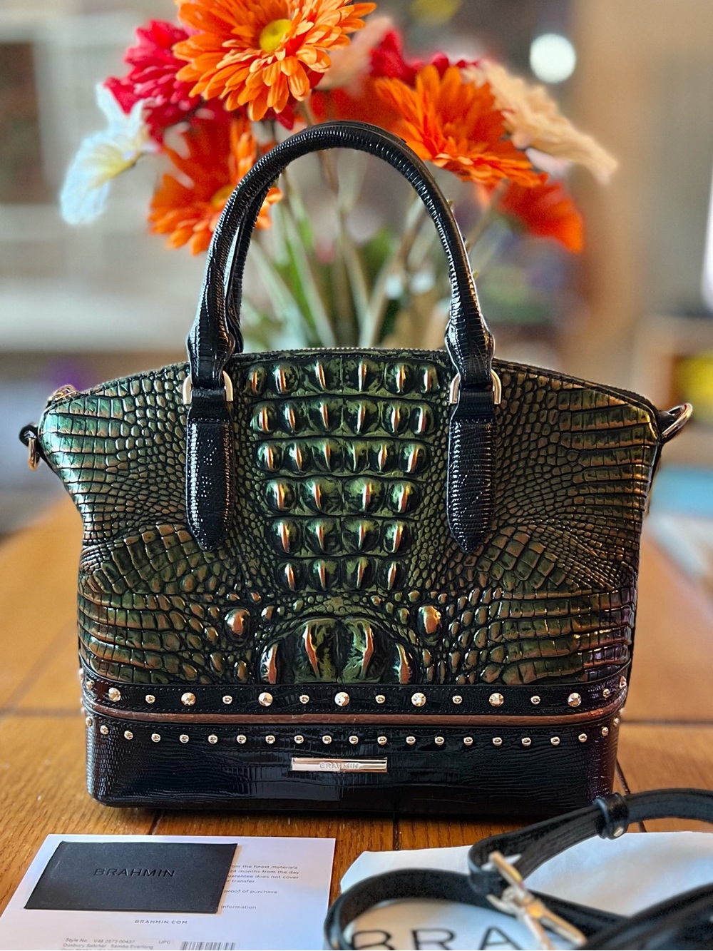 Brahmin Premier Collections Legacy Duxbury Samba Everlong Satchel w/Tags